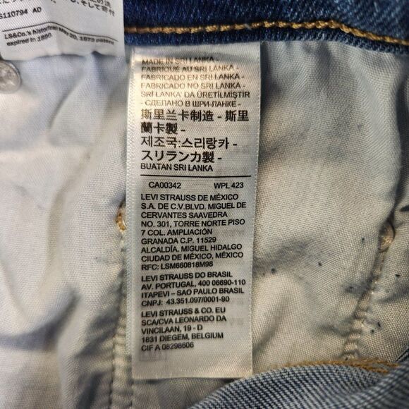 Levis Silvertab Jeans Womens 27 Blue Mom Jean Distressed Tapered High Rise VTG - Picture 14 of 16